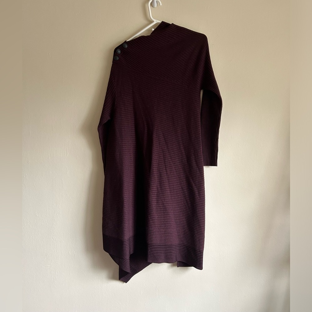 rag & bone Reanna Maroon 100% Merino Wool Sweater Dress Size Small